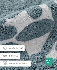 ienjoy Home Floral Cotton Bath Mat