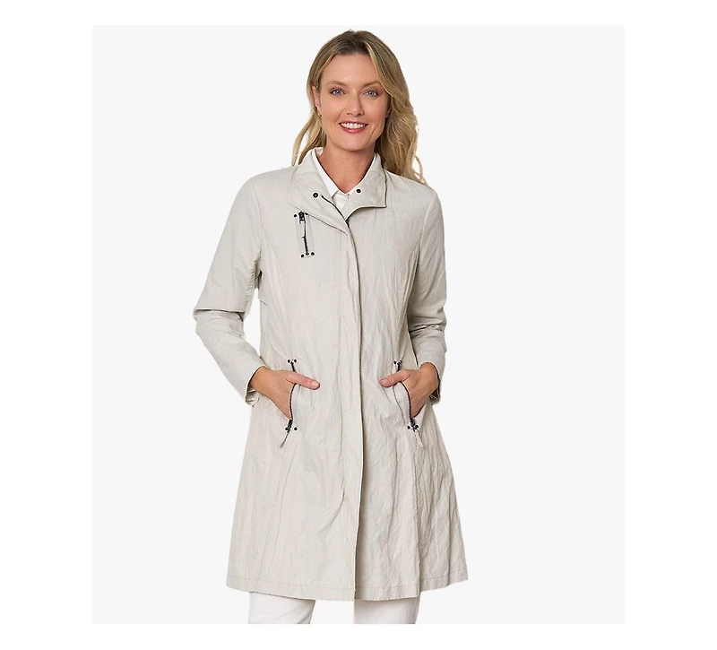 Stella Carakasi Women's Water Repellent Zip-Front Moto Inspired Favorite Jacket
