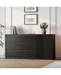 Famapy 9-Drawer Paint Finish Dresser Chest of Drawers
