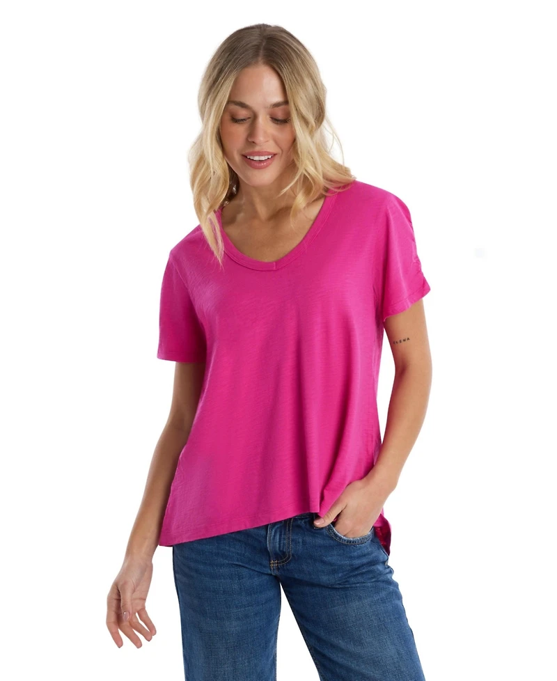 Wilt Clothing Women's Ruched Sleeve Tee