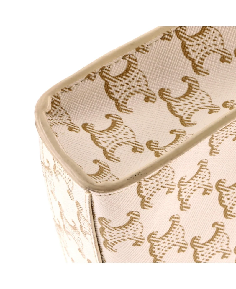 Pre-Owned Celine Mini Vertical Cabas Tote Triomphe Coated Canvas