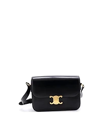 Pre-Owned Celine Triomphe Shoulder Bag Smooth Calfskin
