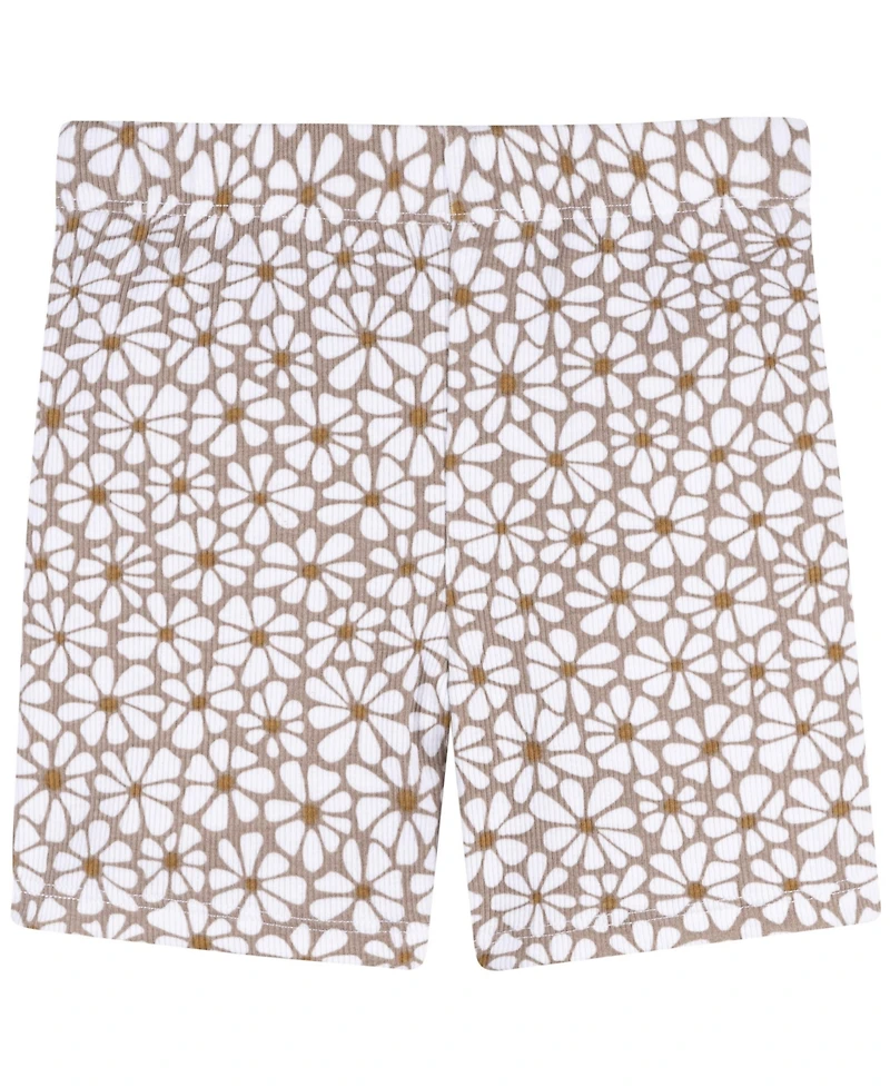 Gerber Toddler Girls 3-Piece T-Shirts and Shorts