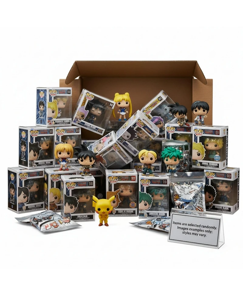 Funko Set of 6 Surprise Mystery Anime Pop! Randomly Selected