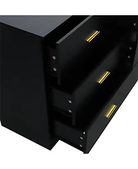 Clihome 6 Drawer Wood Modern Chest of Drawers with Ample Storage