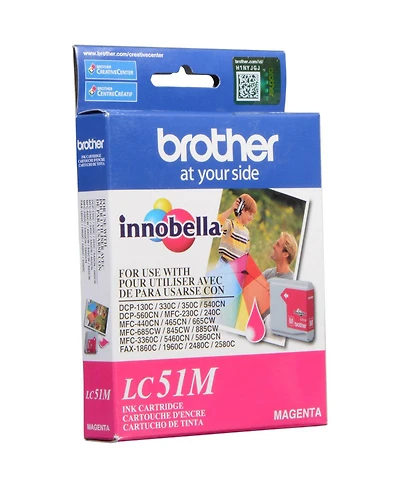 Brother Magenta Ink Cartridge for Many Inkjet Office Machines, 400 Page Yield.
