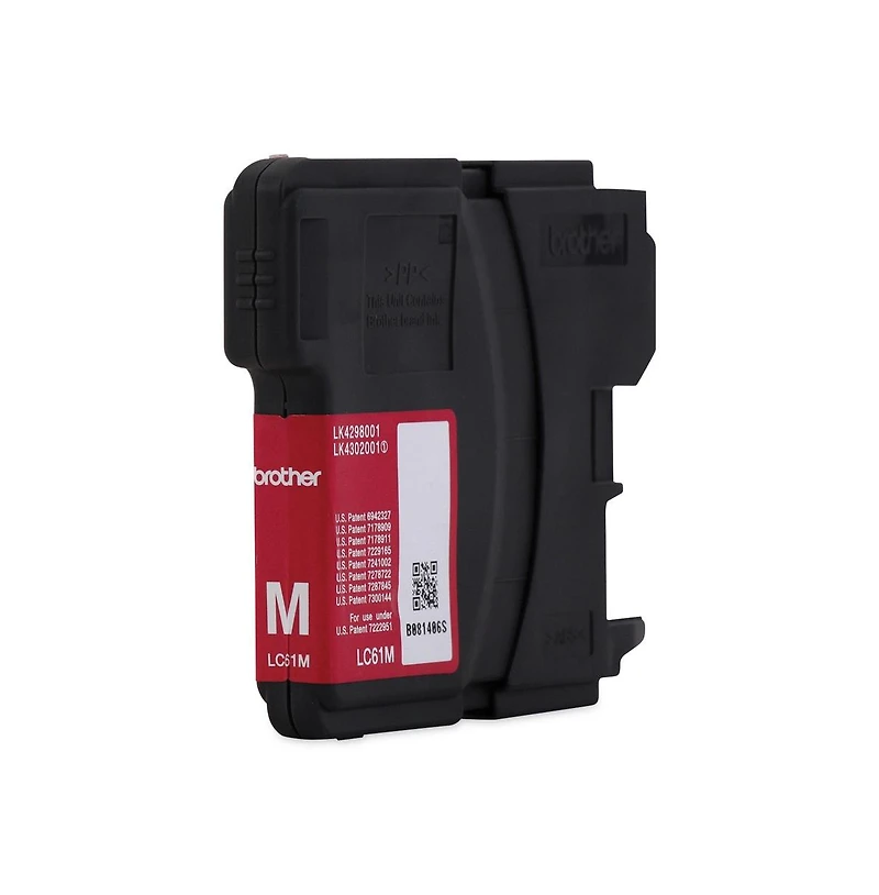 Brother LC61M Innobella Standard Yield Magenta Color Ink Cartridge (Approximatly 325 Pages)