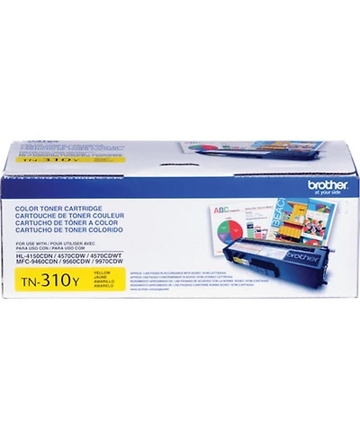 Brother Yellow Toner Cartridge, Yields 1500 Pages
