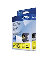 Brother High Yield Yellow Ink Cartridge, 600 Pages Yield