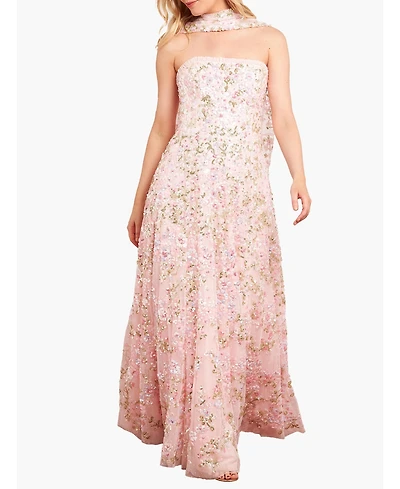 Needle & Thread Women's Dream Garland Strapless Gown