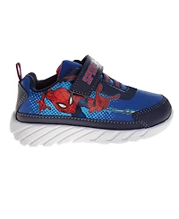 Spider-Man Big Boys Marvel Spiderman Sneakers Action Ready Superhero Design Play Durable Comfort Fit Easy On/Off