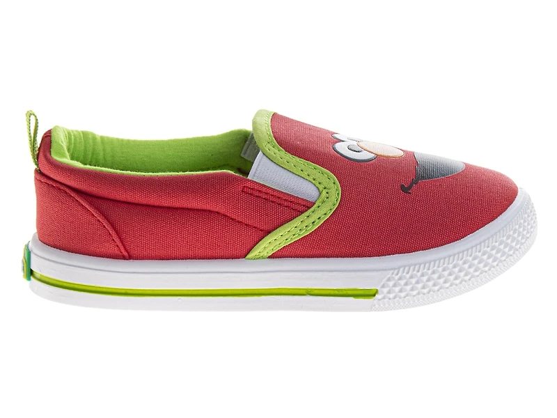 Sesame Street Toddler & Little Kids' Cookie & Elmo Fun Colorful Comfortable Slip-On Sneakers