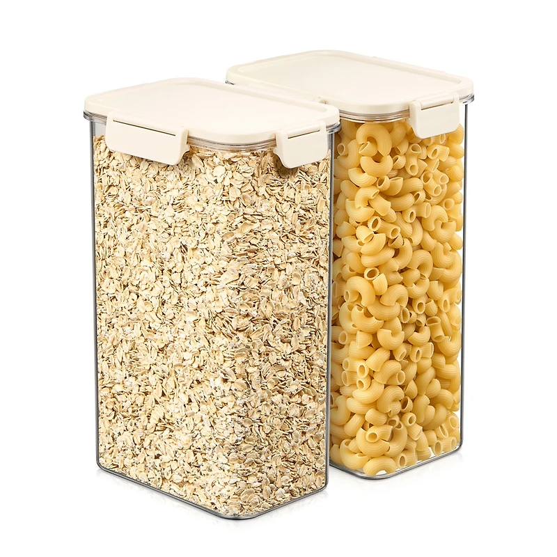 Sorbus Pack 3000ml/105.82oz Clear Stackable Airtight Food Storage Containers for Pantry, Rice, Pasta