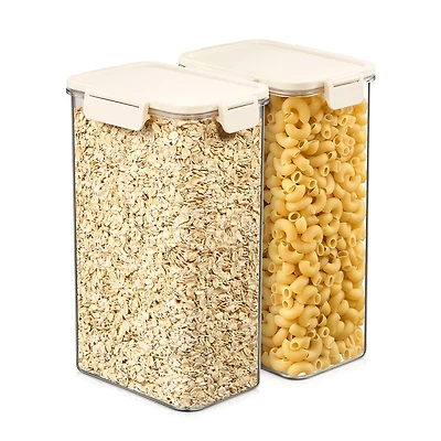 Sorbus Pack 3000ml/105.82oz Clear Stackable Airtight Food Storage Containers for Pantry, Rice, Pasta