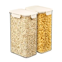 Sorbus Pack 3000ml/105.82oz Clear Stackable Airtight Food Storage Containers for Pantry, Rice, Pasta
