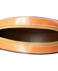 Pre-Owned Celine Triomphe Oval Crossbody Bag Leather