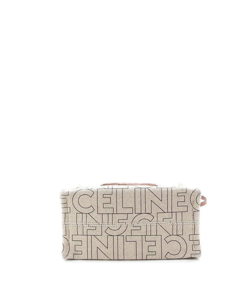 Pre-Owned Celine Small Cabas Thais Tote Triomphe Printed Canvas