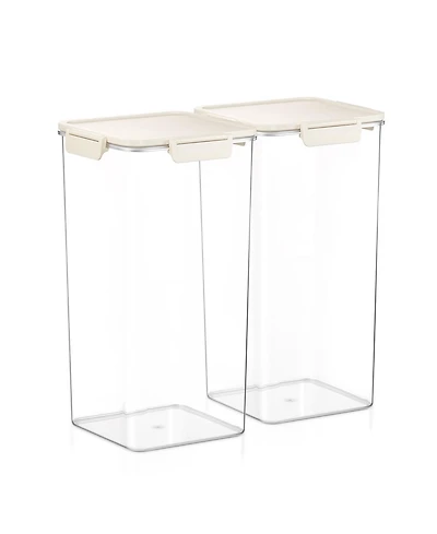 Sorbus Pack Airtight Food Storage Containers – Clear Stackable Canister for Pantry, Rice, Pasta