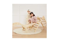 Tiny Land Pikler Triangle 7-in-1 Montessori Climbing Set