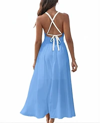 Cupshe Women's Glow Figure White Maxi Beach Dress