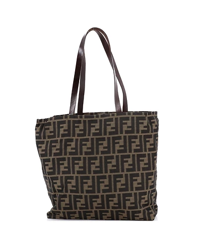 Pre-Owned Fendi Medium Vintage Open Tote Zucca Canvas