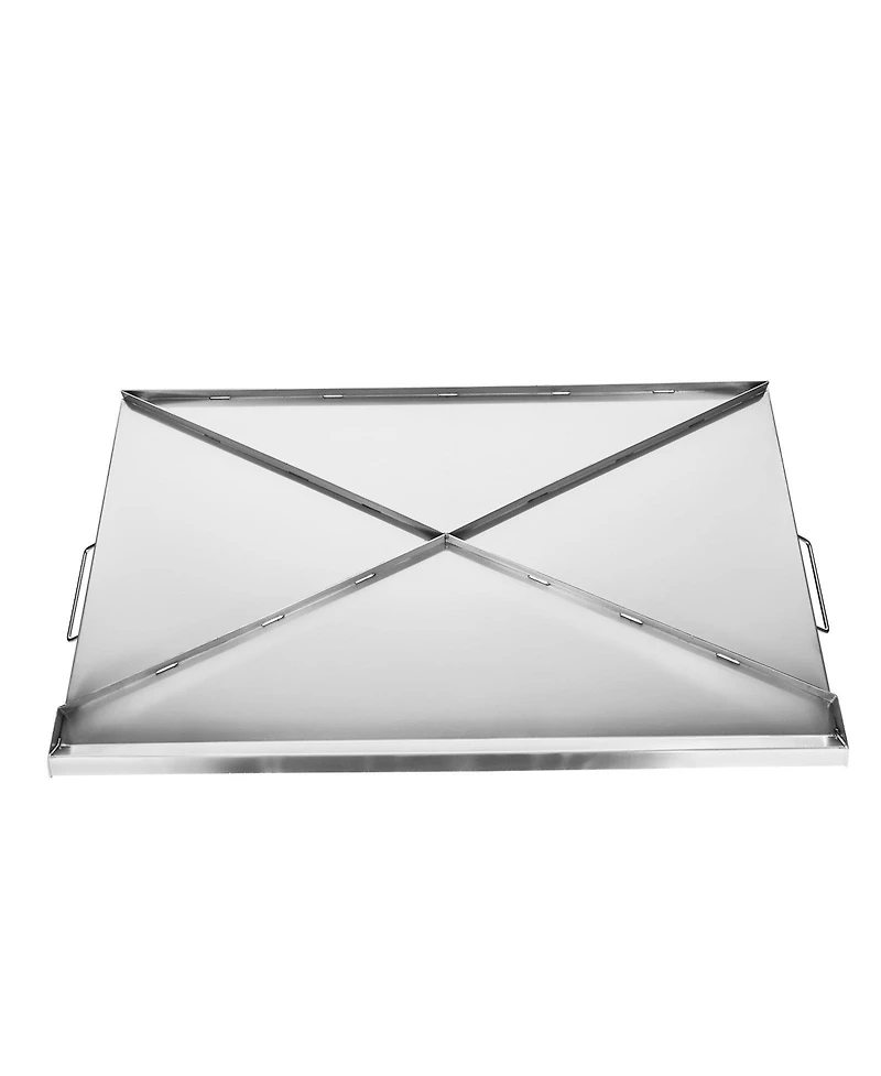 Ecooso Inch Stainless Steel Griddle Plate for Gas Grill with Handles