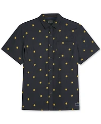 Scotch & Soda Men's Regular-Fit Short-Sleeve Linen Collared Shirt