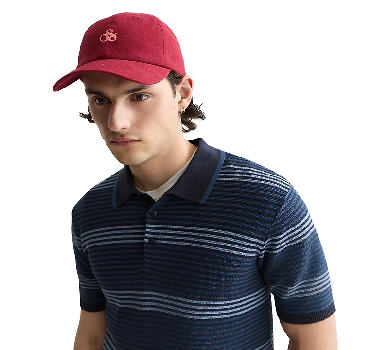 Scotch & Soda Men's Knitted Regular-Fit Cotton Polo T-Shirt