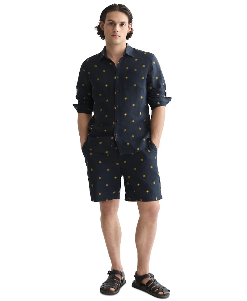 Scotch & Soda Men's Mid Rise Printed Shorts