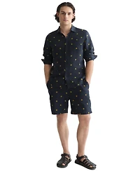 Scotch & Soda Men's Mid Rise Printed Shorts