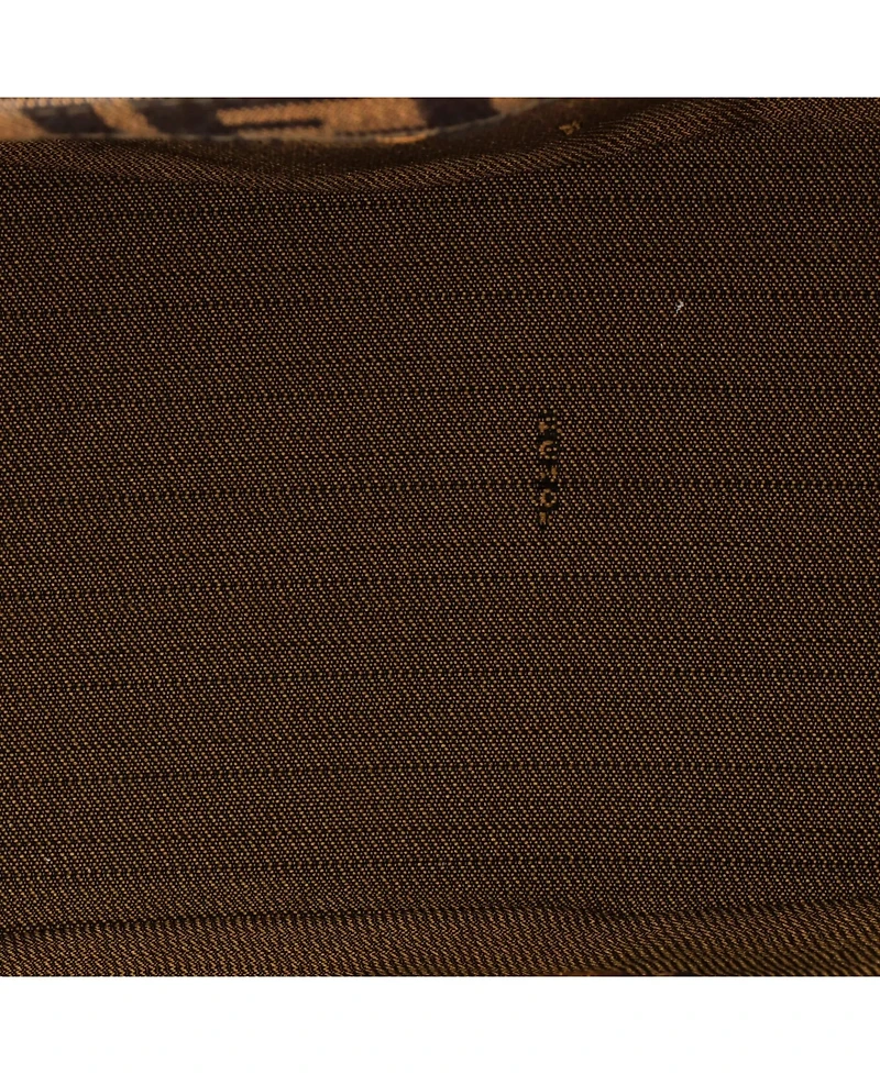 Pre-Owned Fendi Small Vintage Lock Top Handle Vanity Bag Zucca Canvas