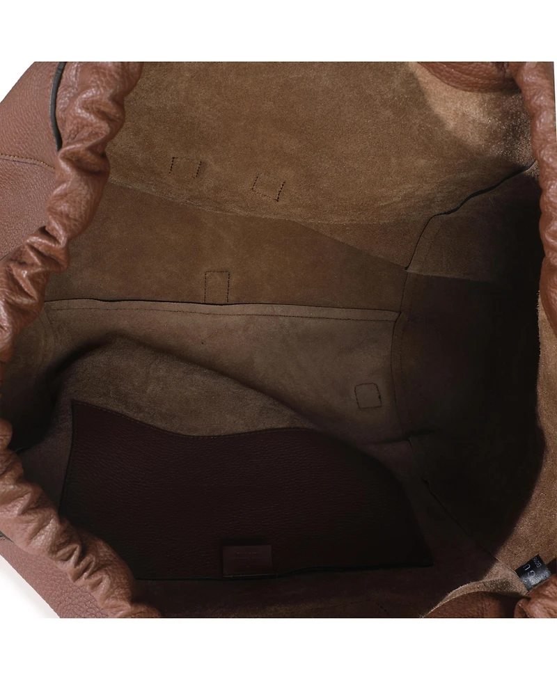 Pre-Owned Gucci Brown Pebbled Leather Large Grand Prix Backpack