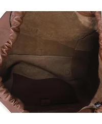 Pre-Owned Gucci Brown Pebbled Leather Large Grand Prix Backpack