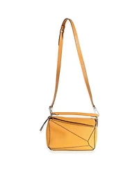 Pre-Owned Loewe Yellow Grained Calfskin Small Puzzle Bag