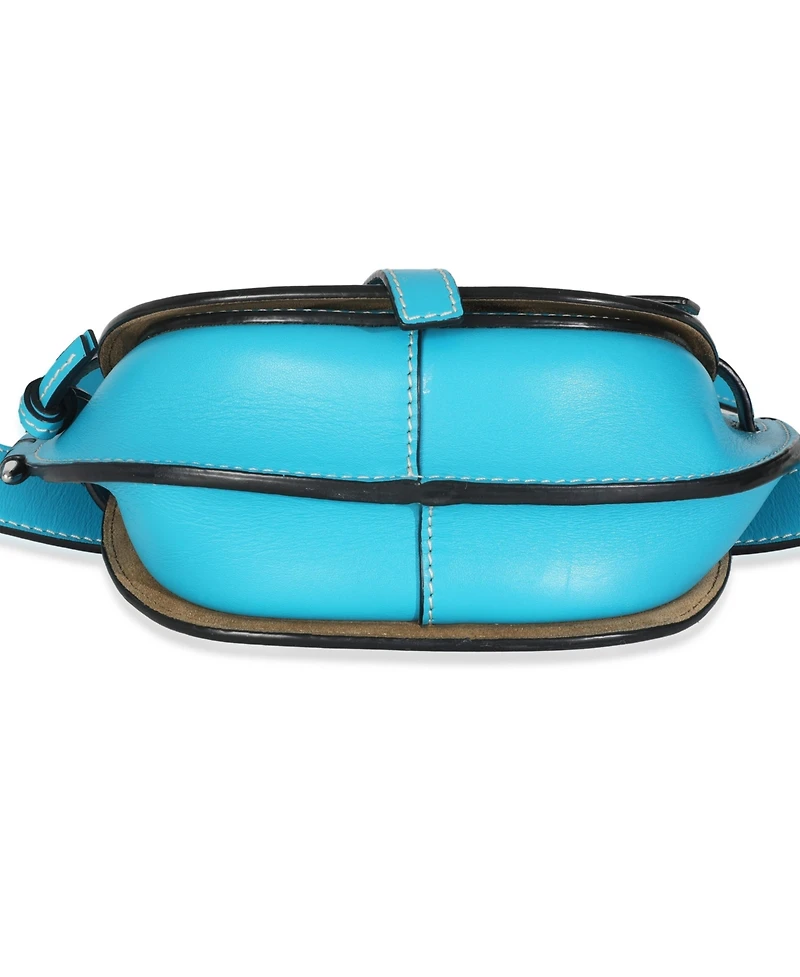 Pre-Owned Loewe Blue Calfskin Mini Gate Belt Bag