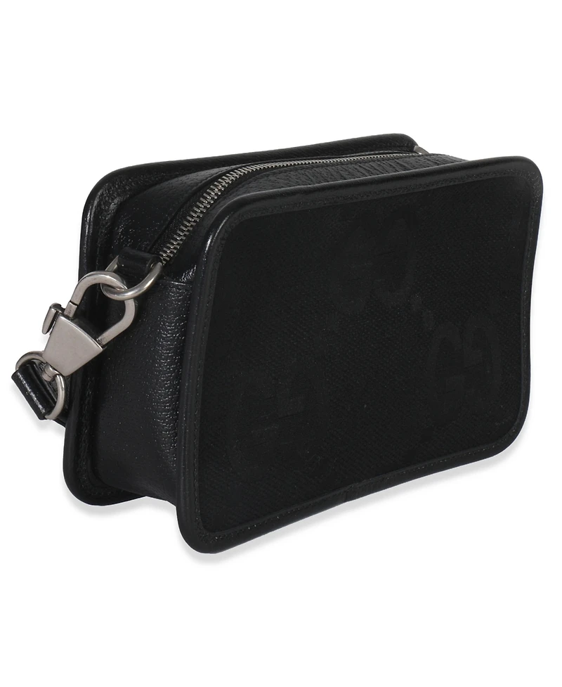 Pre-Owned Gucci Black Jumbo Gg Canvas Messenger Bag