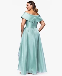 Xscape Plus Off-The-Shoulder Sleeveless Gown