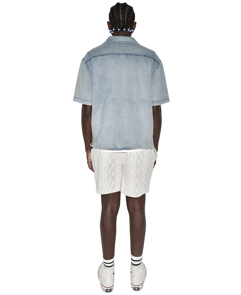 Converse Men's Short-Sleeve Regular-Fit Collared Shirt