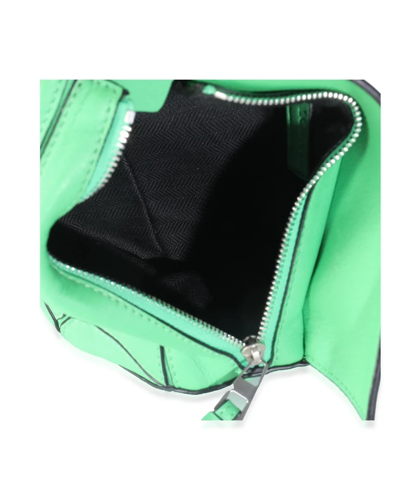 Pre-Owned Loewe Jungle Green Calfskin Mini Puzzle Belt Bag