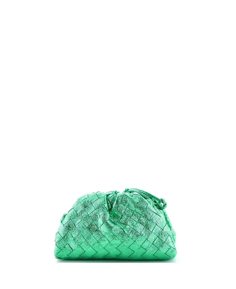 Pre-Owned Bottega Veneta Mini The Pouch Intrecciato Nappa