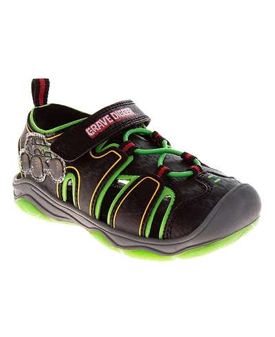 Monster Jam Little Boys Sport Sandals