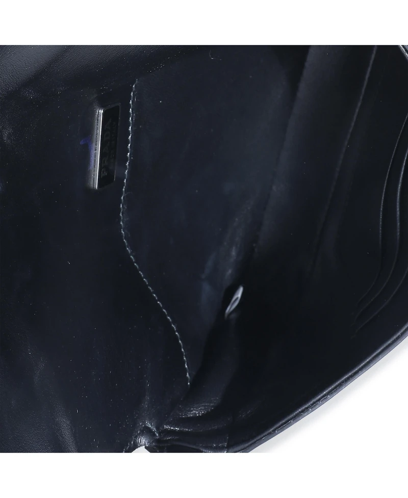 Pre-Owned Prada Black Brushed Leather Shoulder Bag