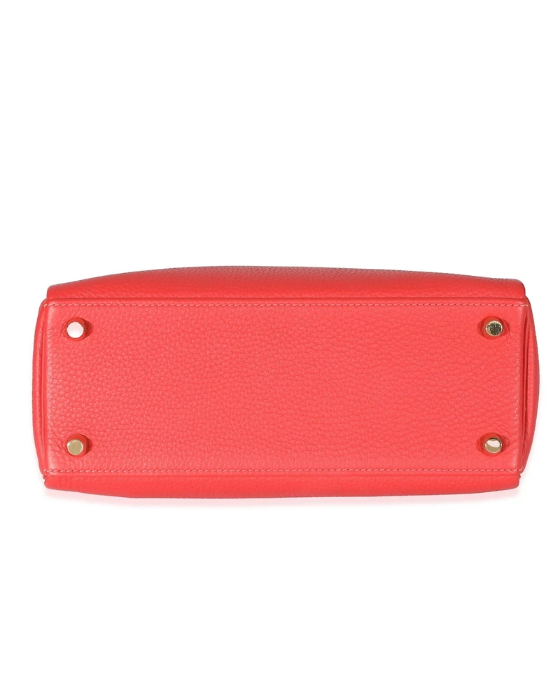 Pre-Owned HERMES Geranium Togo Retourne Kelly 25 Ghw