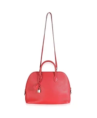 Pre-Owned HERMES Rouge Pivoine Evercolor 1923 Bolide 30 Phw
