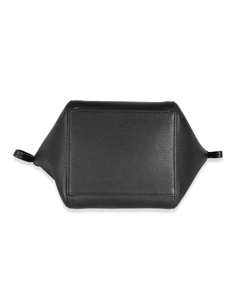 Pre-Owned Fendi Black Vitello Mini Origami Tote