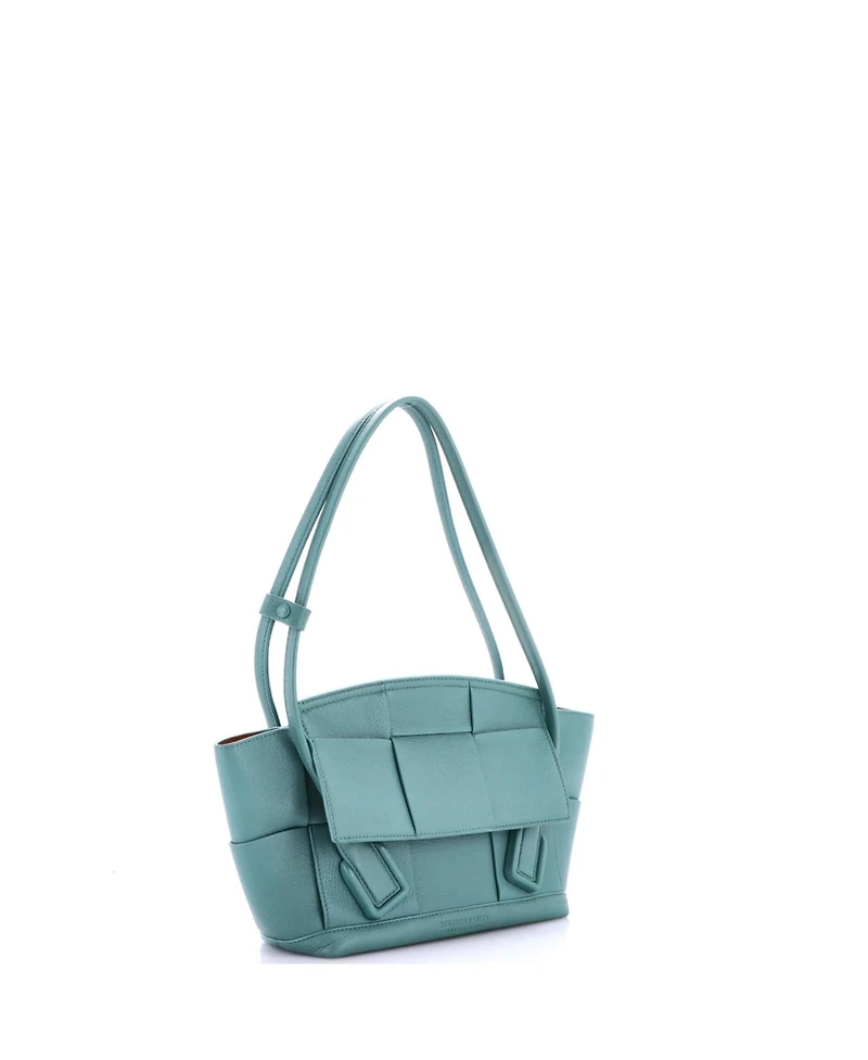 Pre-Owned Bottega Veneta Small Arco Bag Maxi Intrecciato Leather