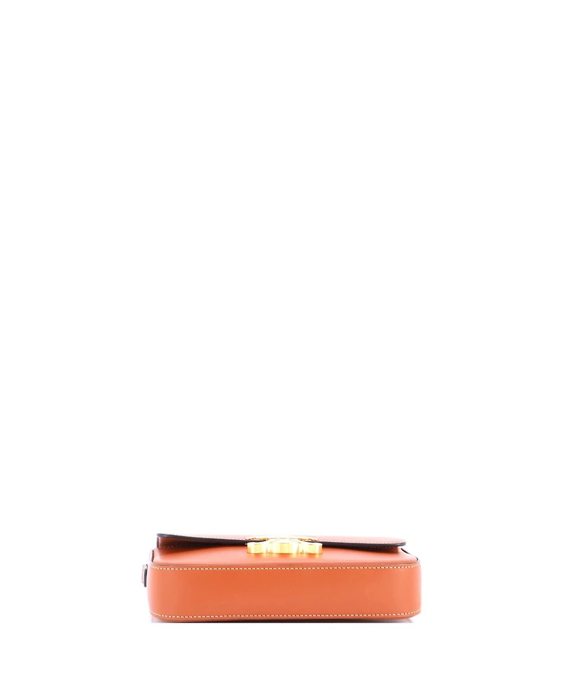 Pre-Owned Celine Triomphe East-West Shoulder Bag Smooth Calfskin