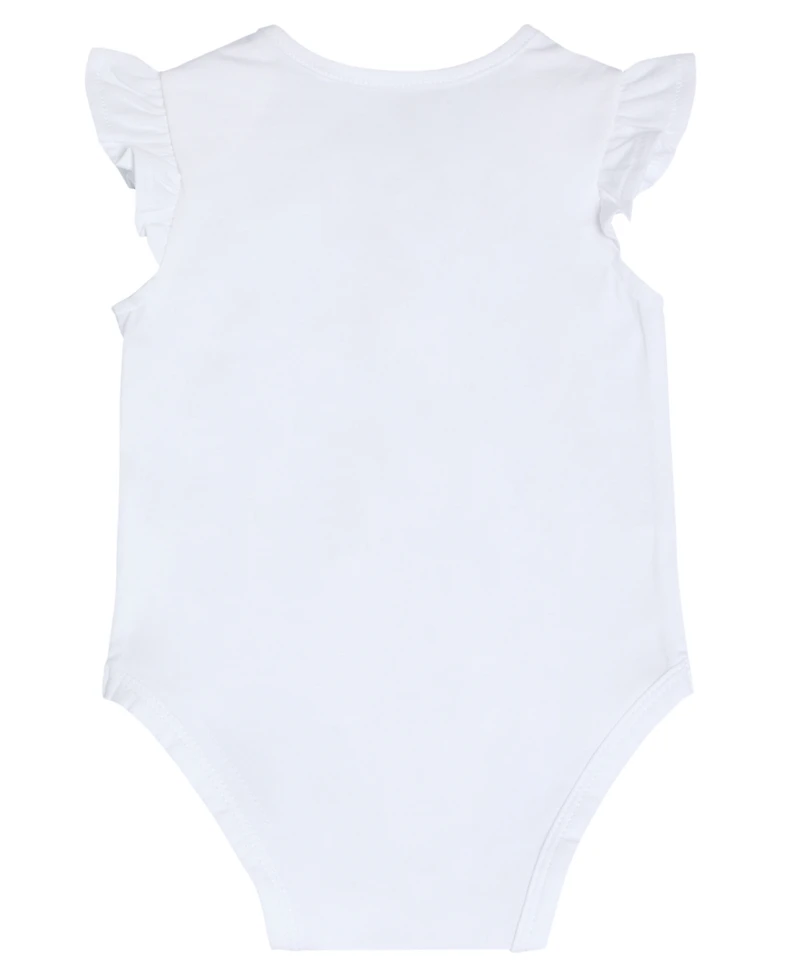 Guess Baby Girls' Short Sleeve Bodysuit and Poplin Yarn Dye Stripe Skirtall, 2-Piece Set
