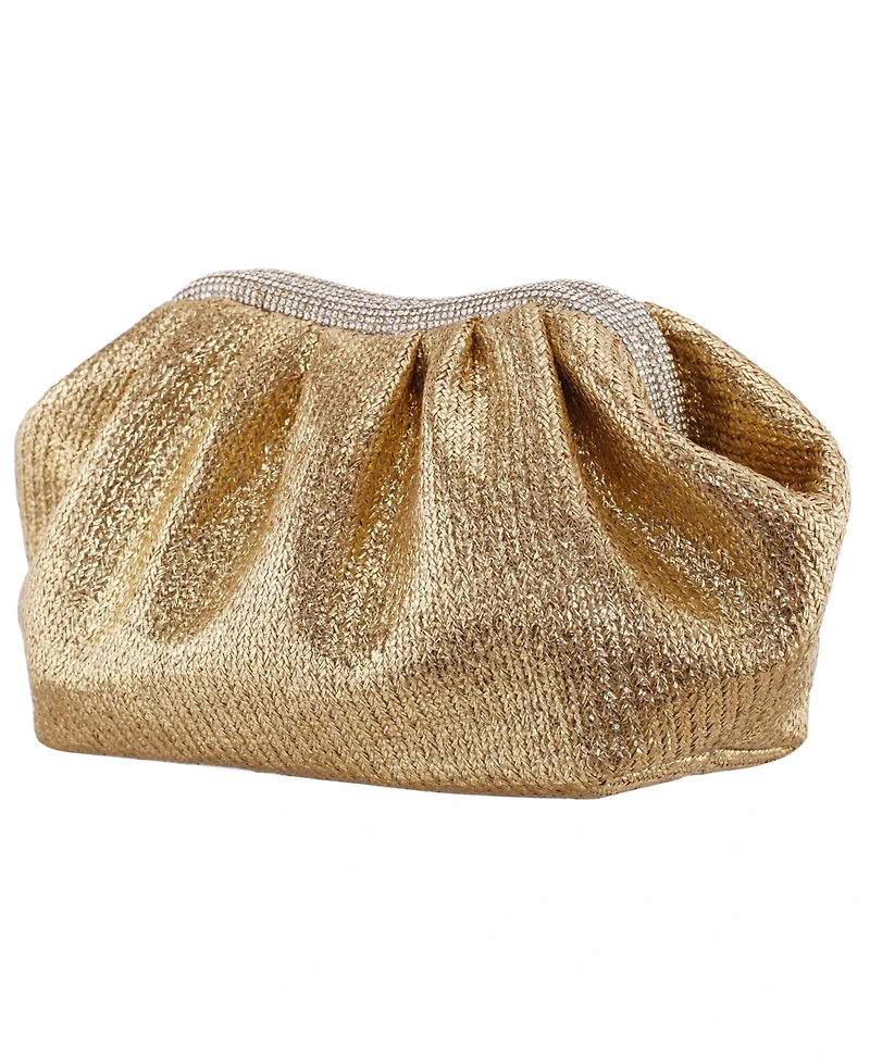 Nina Zayla Straw Small Clutch Handbag