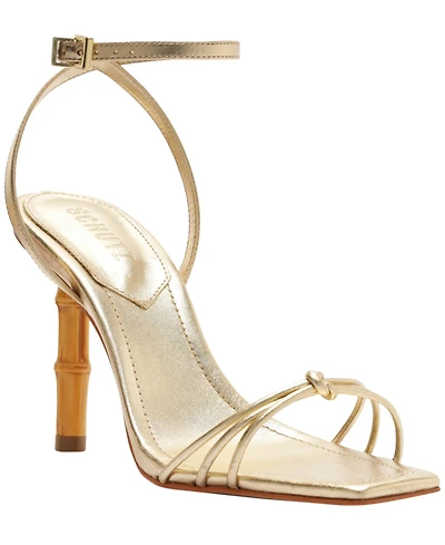 Schutz Women's Haven Bamboo Stiletto Heel Sandals
